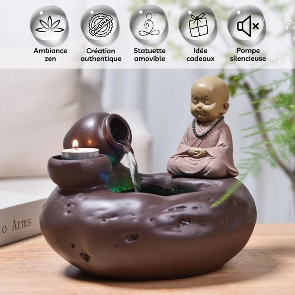 Medina Indoor Buddha-Brunnen mit bunter LED-Beleuchtung