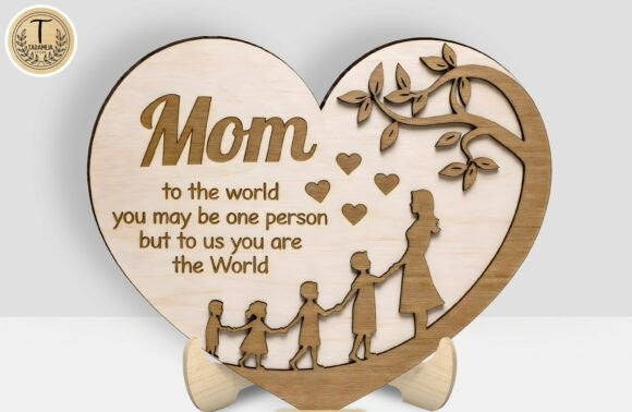 Holzherz für mama